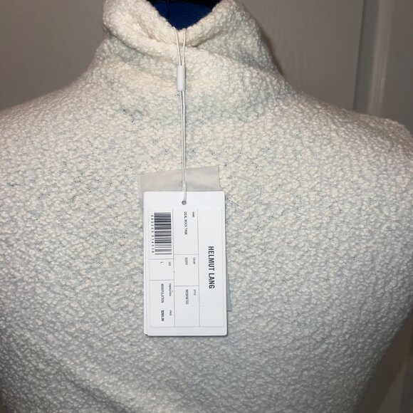 NWT - HELMUT LANG - DEAL MOCK ASYMMETRIC SWEATER TANK (IVORY) - LARGE - Picture 7 of 7